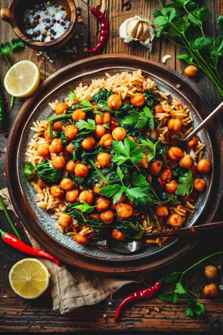 Chickpea and Spinach Stir-Fry