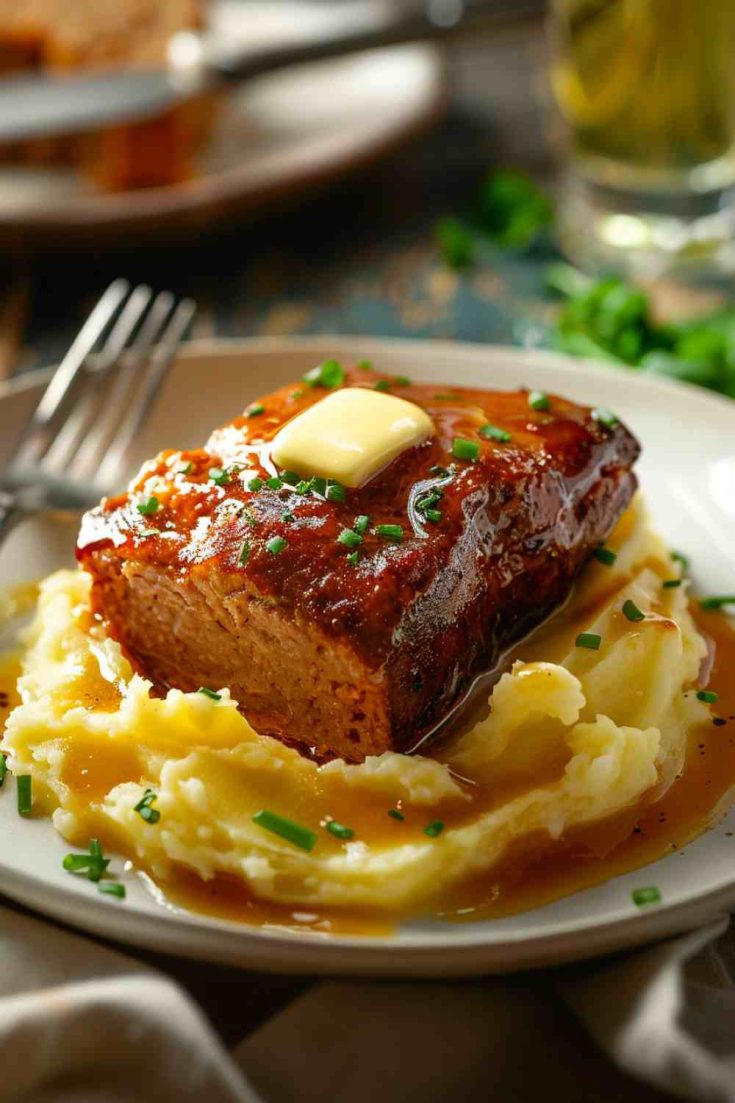 Classic Meatloaf with Mashed Potatoes