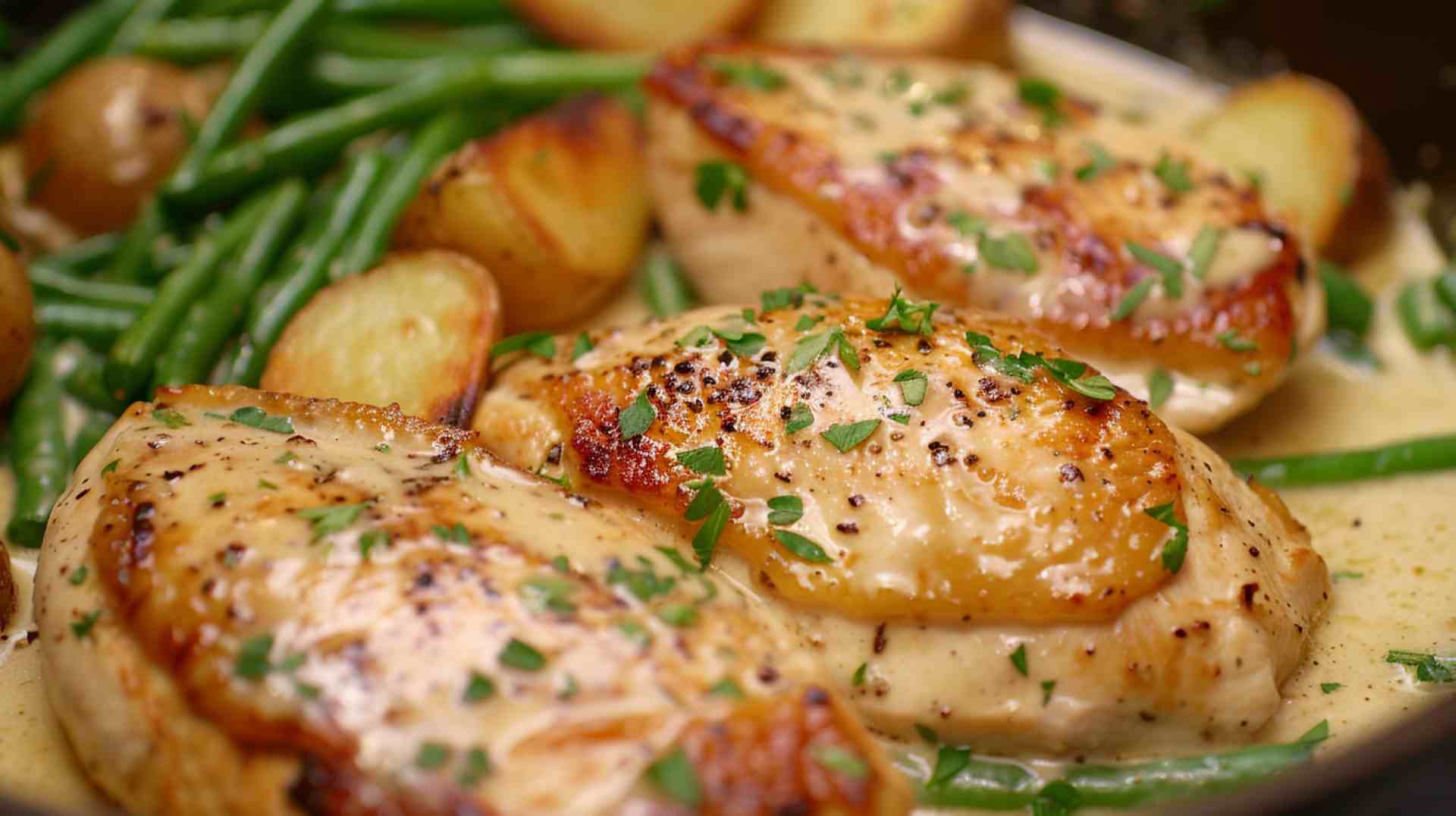 Creamy Garlic Chicken Breast Skillet