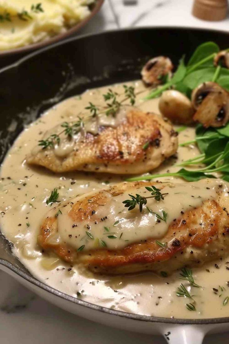 Creamy Garlic Chicken Breast Skillet