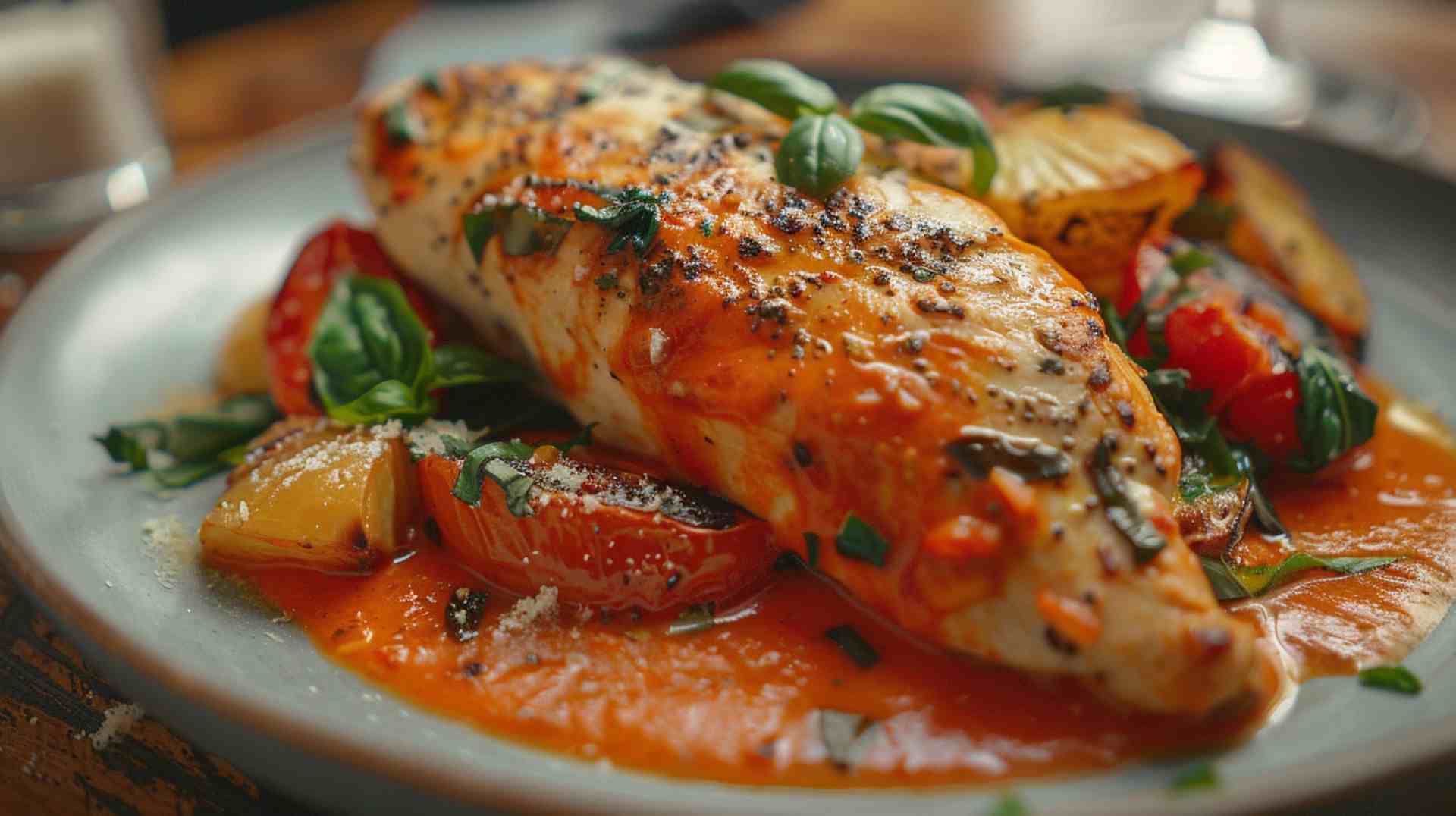 Creamy Tomato Basil Chicken Breast