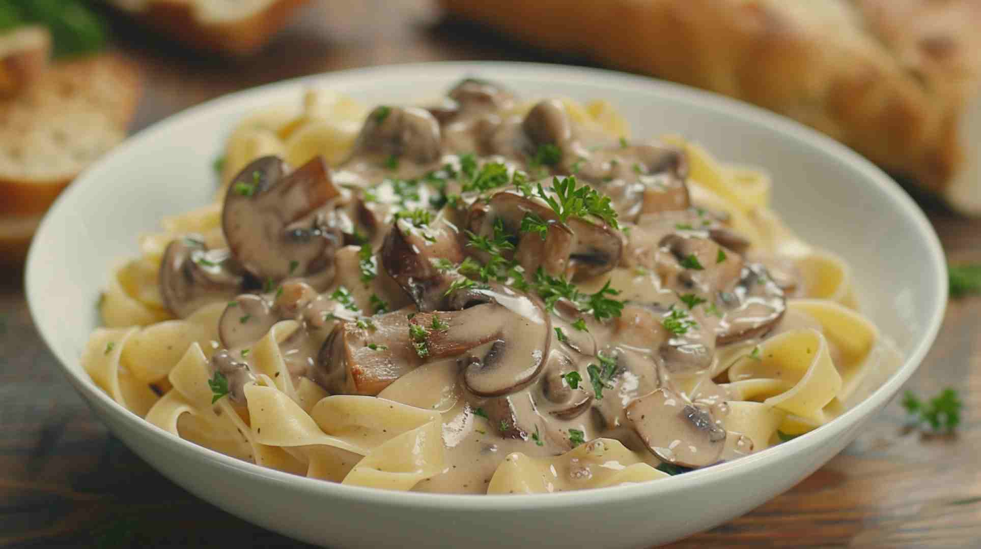 Creamy Vegan Mushroom Stroganoff