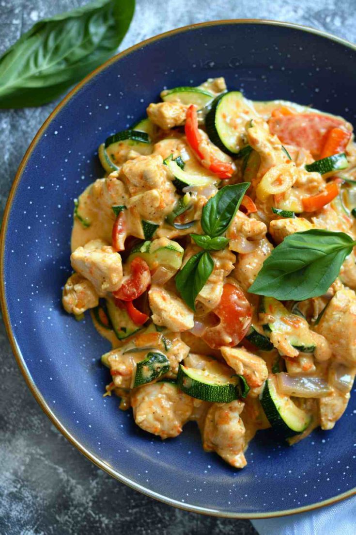 Creamy Vegetable and Chicken Stir-Fry