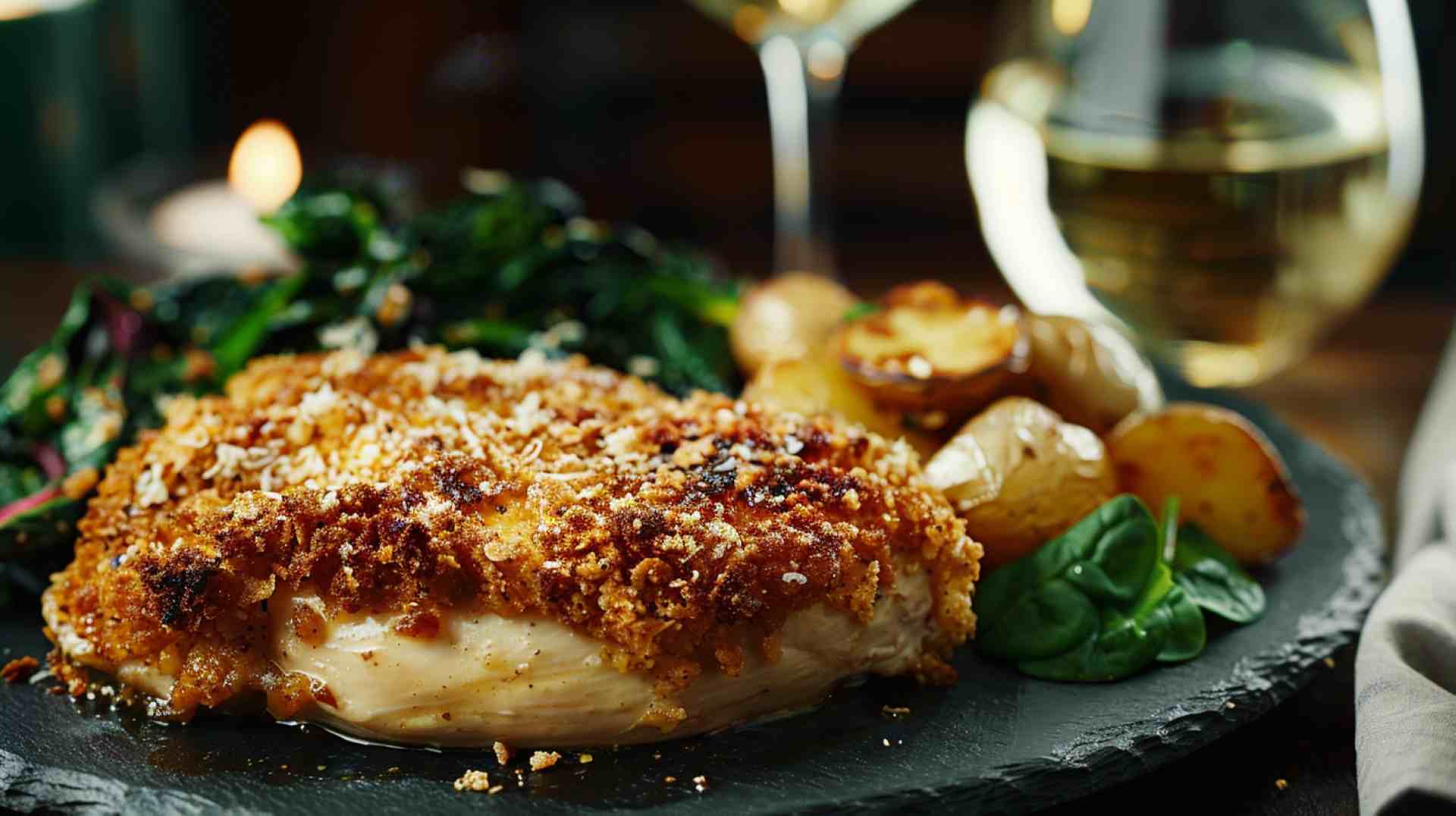 Crispy Parmesan Crusted Chicken