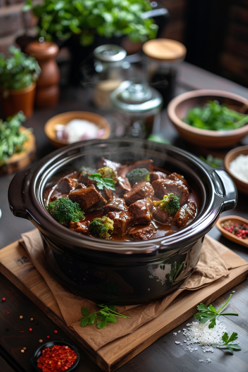 Crockpot Beef and Broccoli