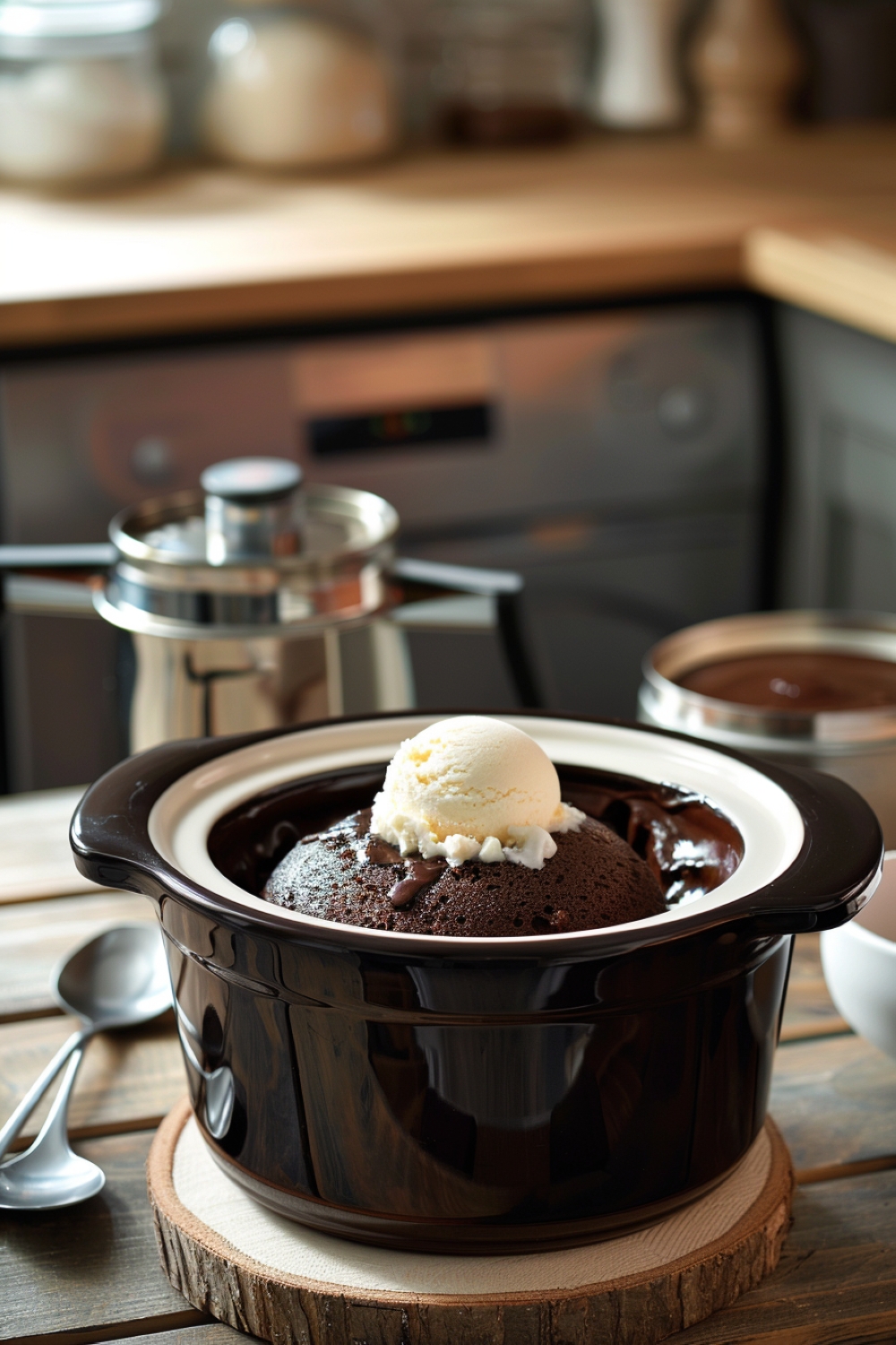 Crockpot Chocolate Lava Cake