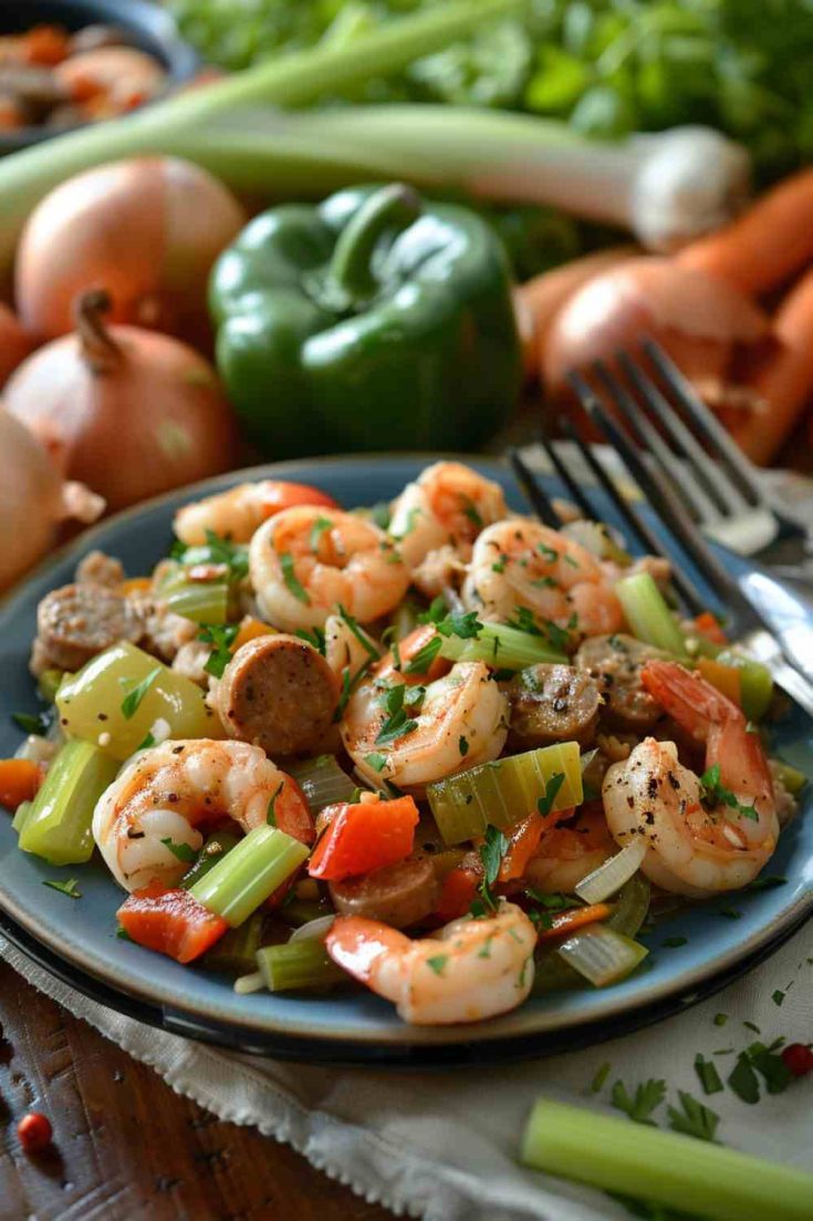 Crockpot Shrimp and Sausage Jambalaya