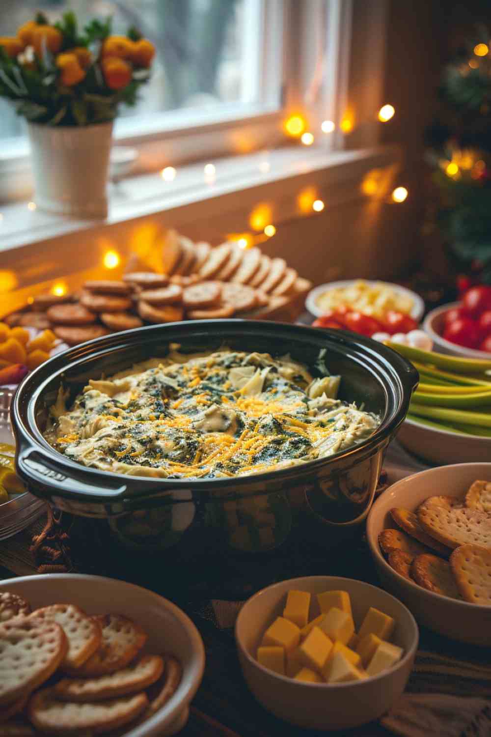 Crockpot Spinach Artichoke Dip