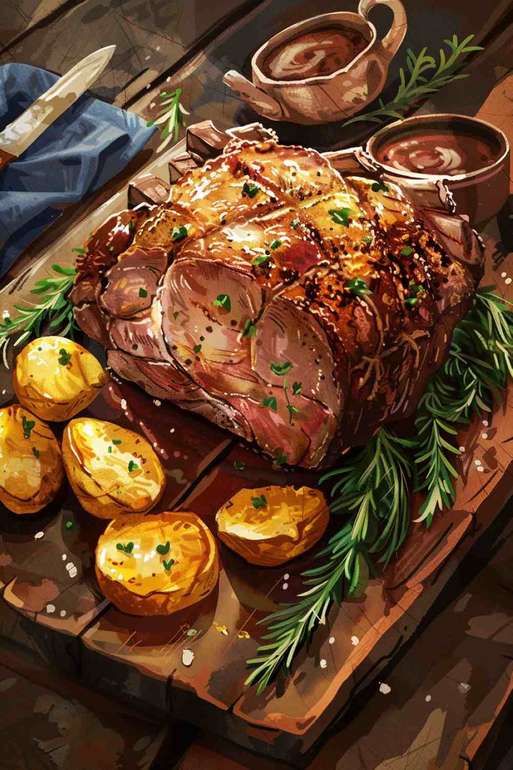 Garlic Herb Prime Rib Roast