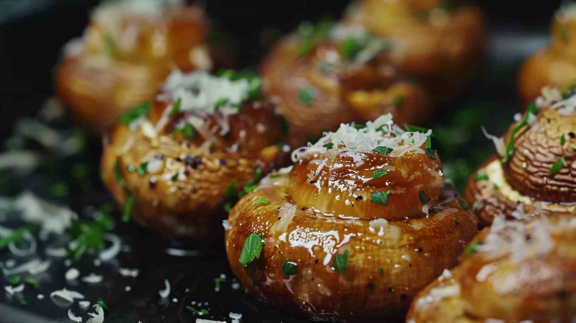 Garlic Parmesan Roasted Mushrooms