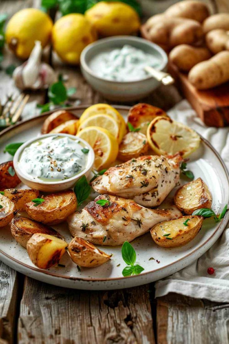 Greek Lemon Chicken with Potatoes