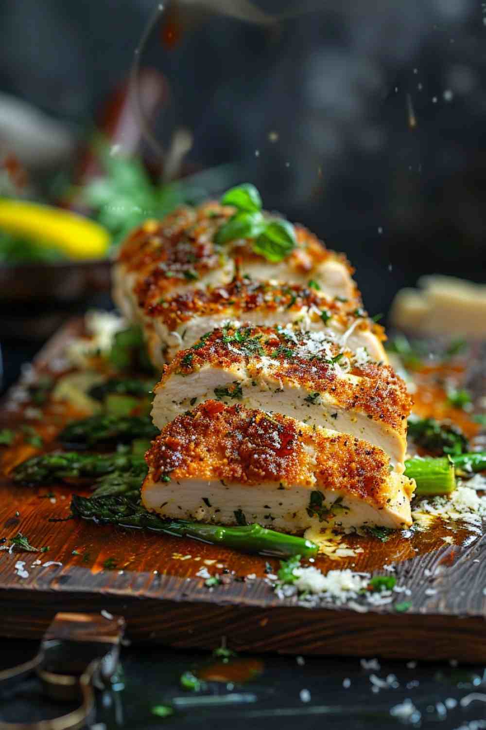 Herb-Crusted Chicken with Asparagus