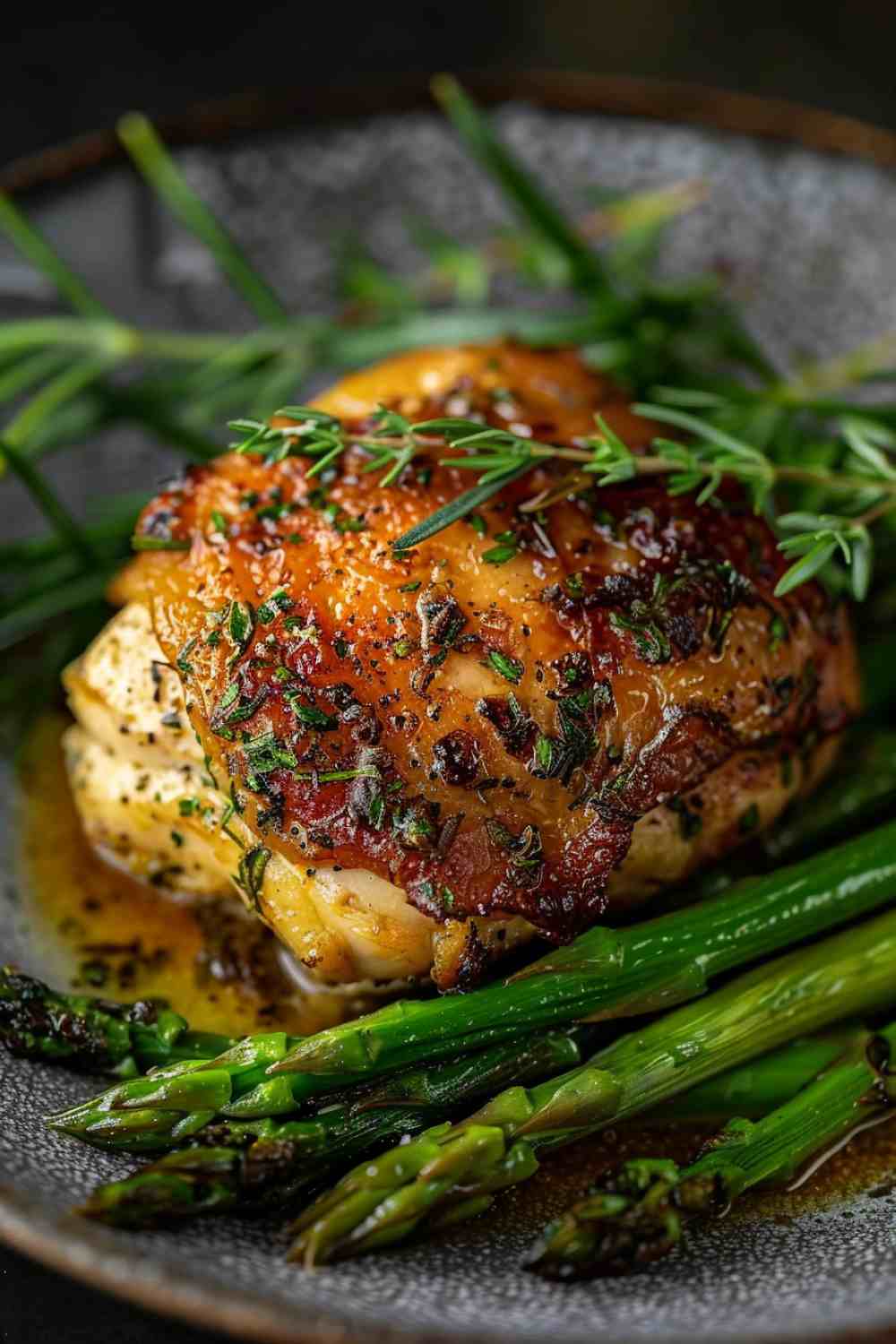 Herb-Crusted Chicken with Asparagus