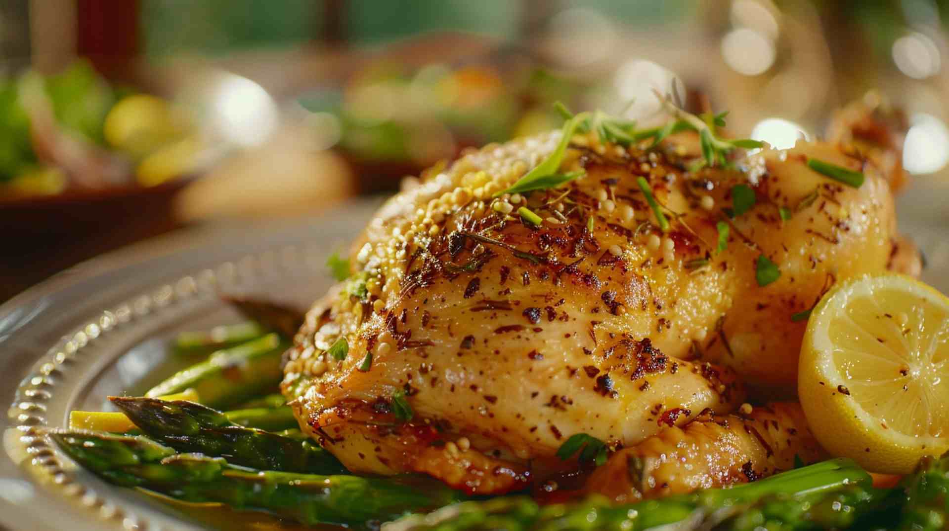 Herb-Crusted Chicken with Asparagus