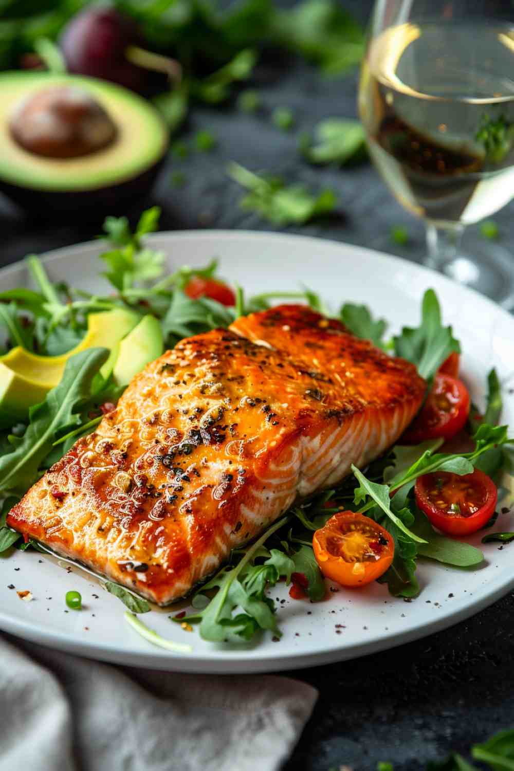 Honey Garlic Baked Salmon Honey Garlic Baked Salmon