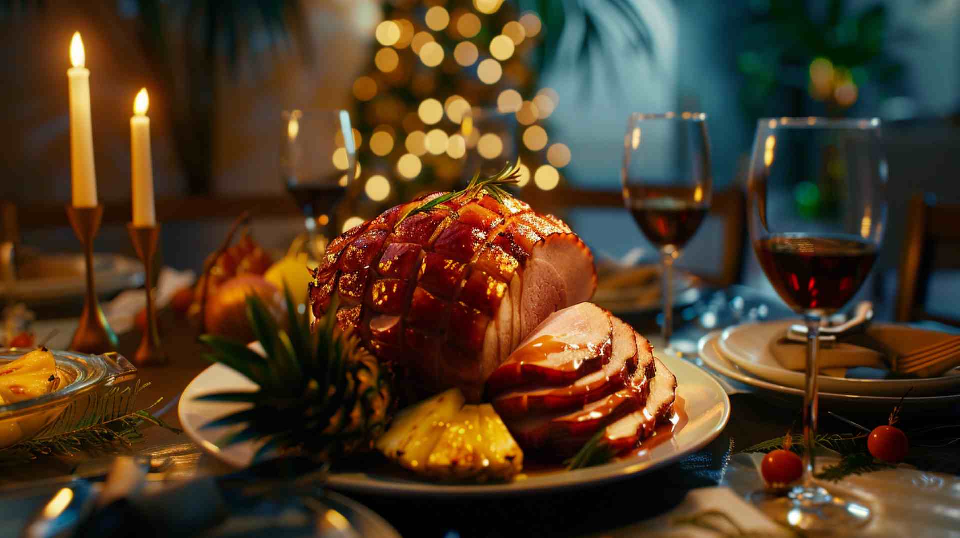 Honey-Glazed Ham with Pineapple