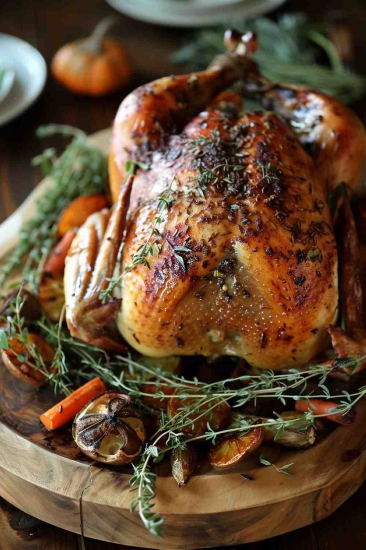 Juicy Roast Chicken with Thyme