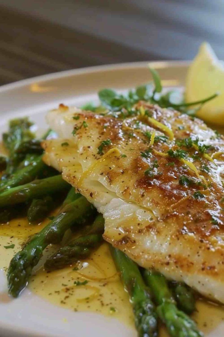 Lemon Butter Tilapia with Asparagus