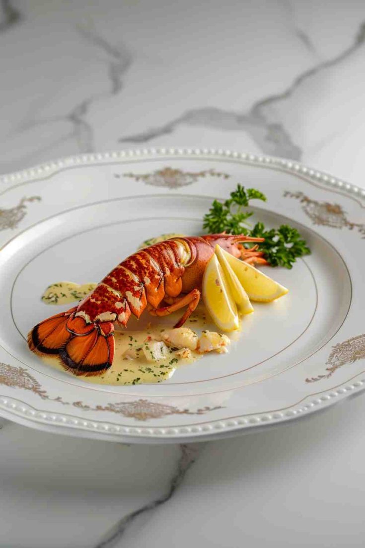 Lobster Tail with Garlic Butter Sauce