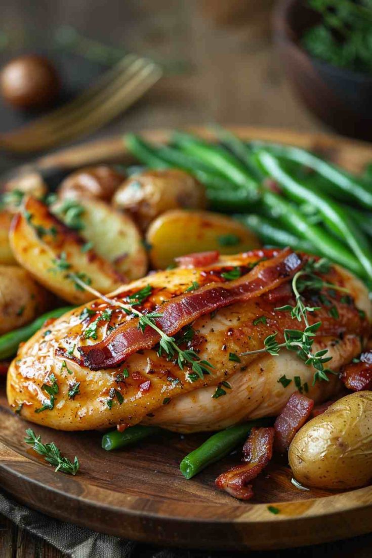 Maple Dijon Chicken Breasts with Bacon