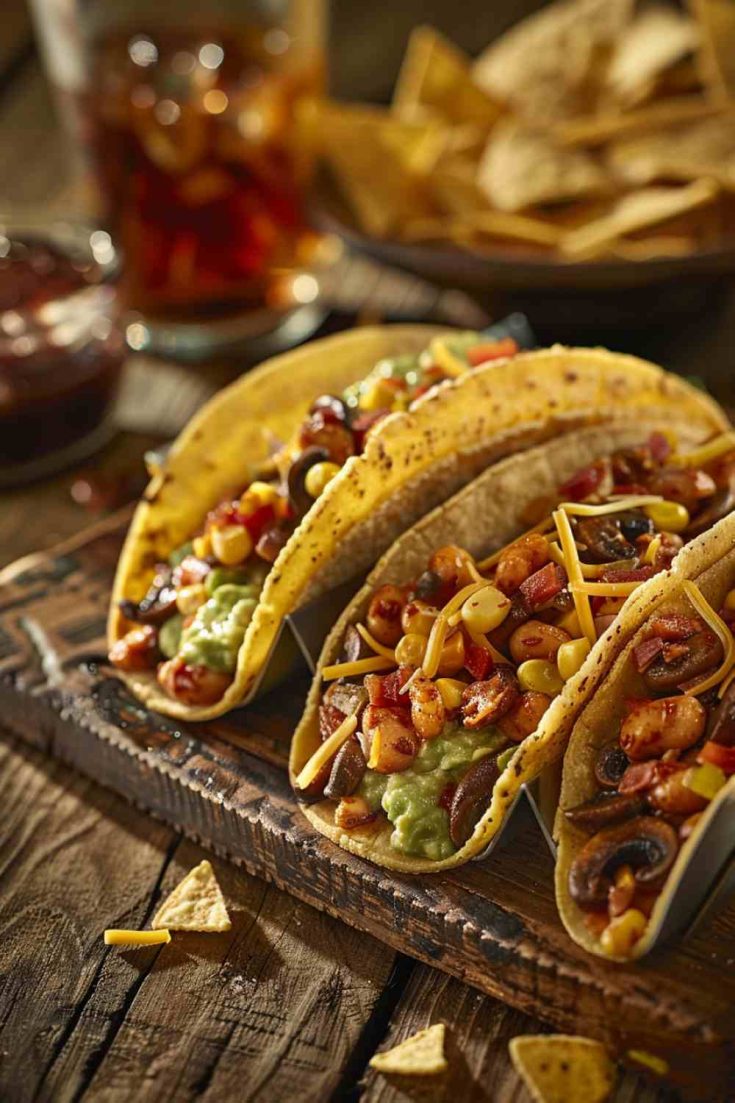 Mushroom and Bean Tacos