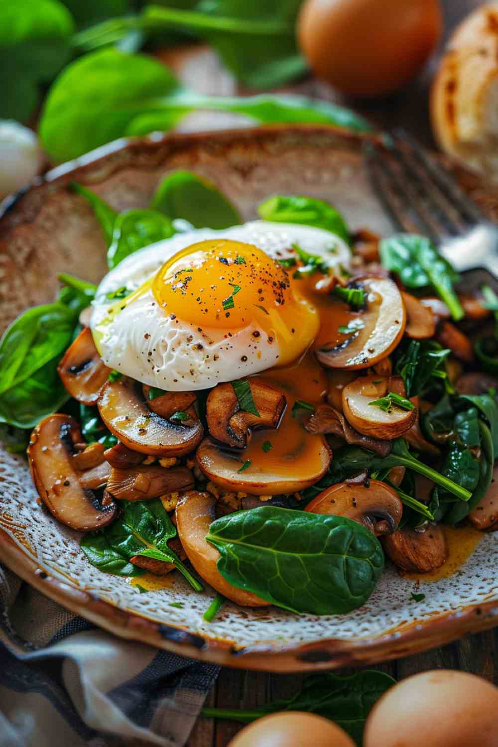 Mushroom and Egg Breakfast Skillet