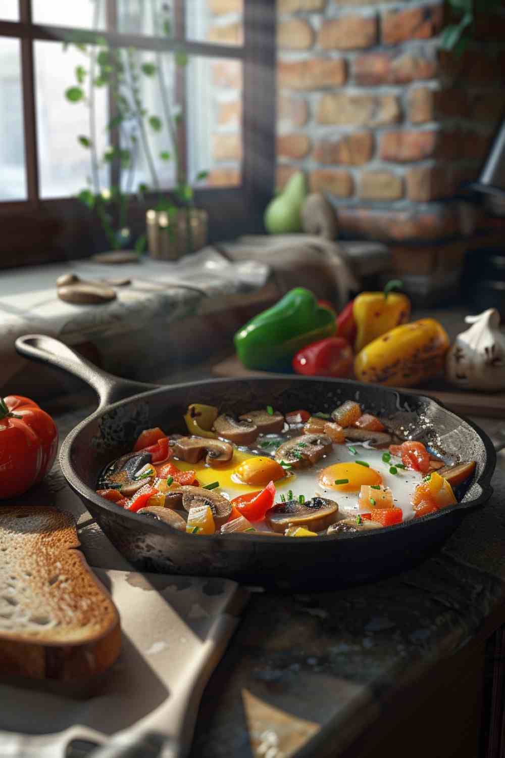 Mushroom and Egg Breakfast Skillet