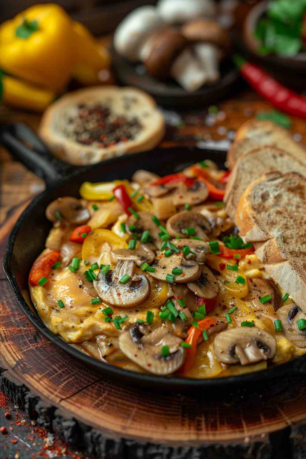 Mushroom and Egg Breakfast Skillet