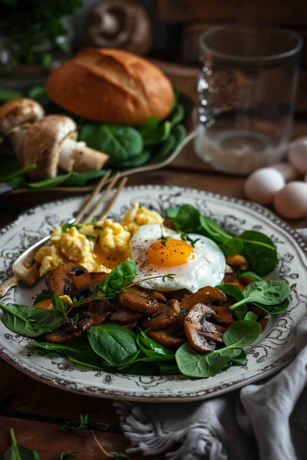 Mushroom and Egg Breakfast Skillet