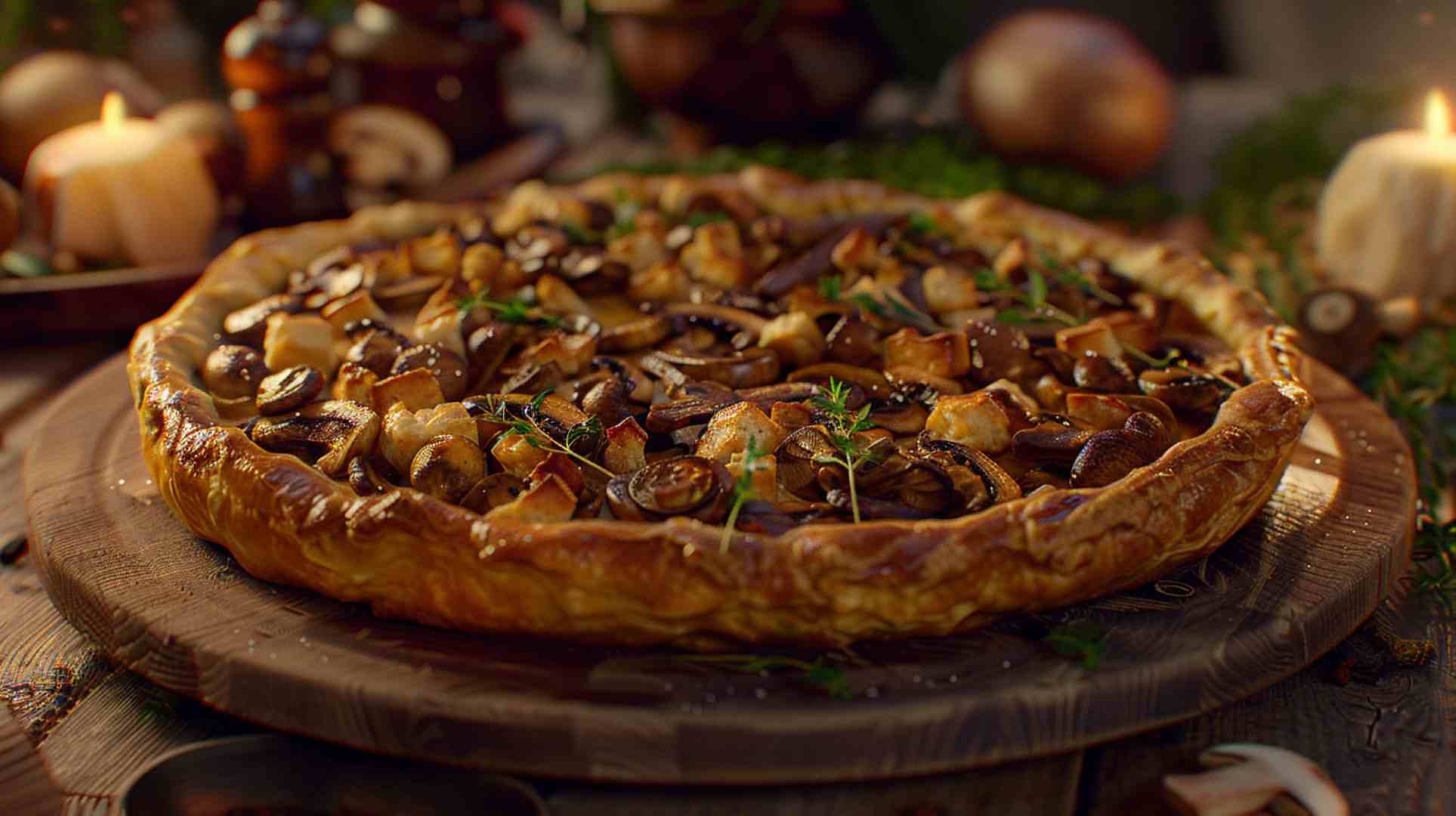 Mushroom and Goat Cheese Tart