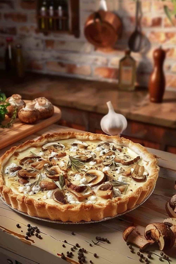 Mushroom and Goat Cheese Tart