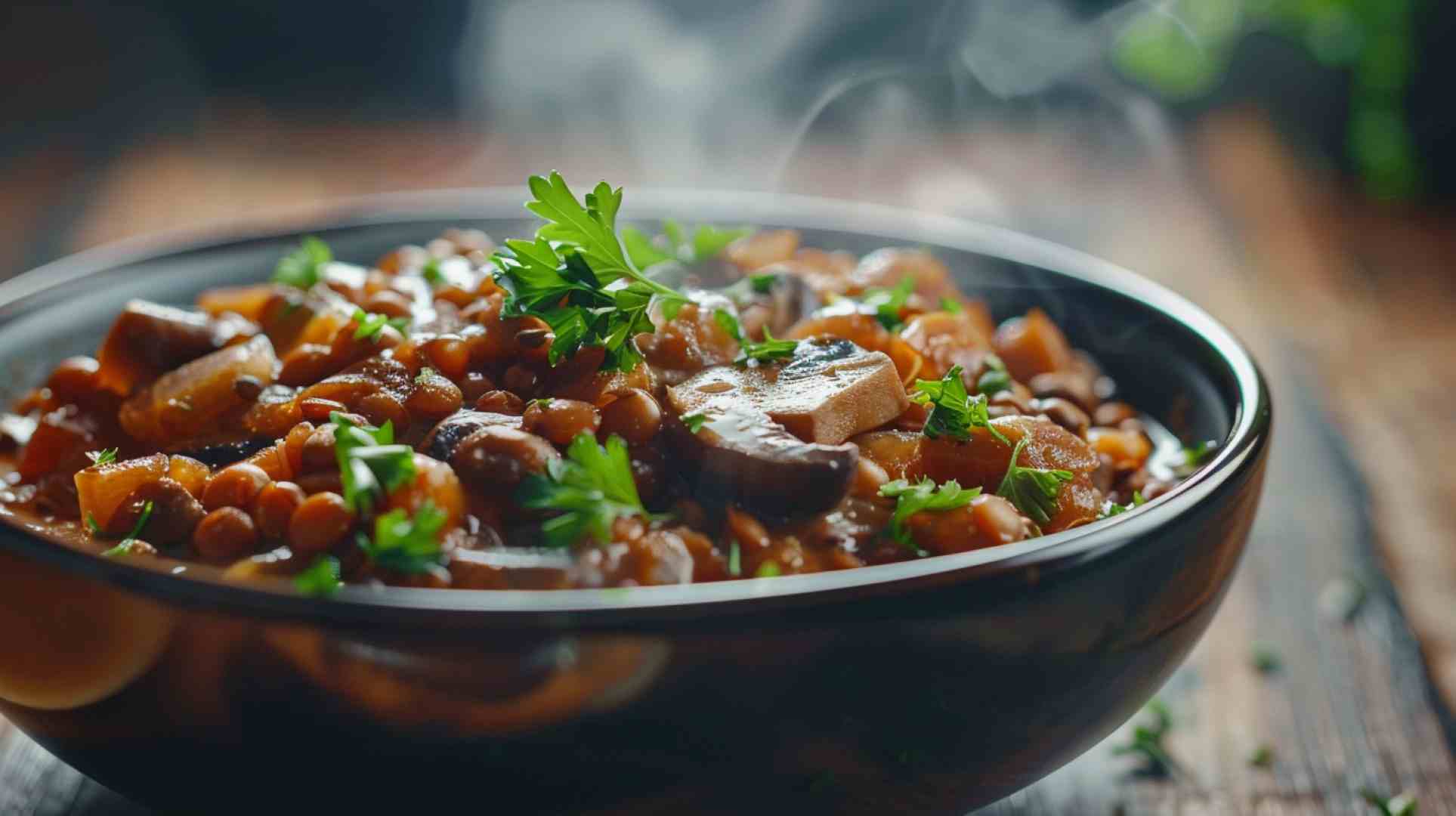 Mushroom and Lentil Stew