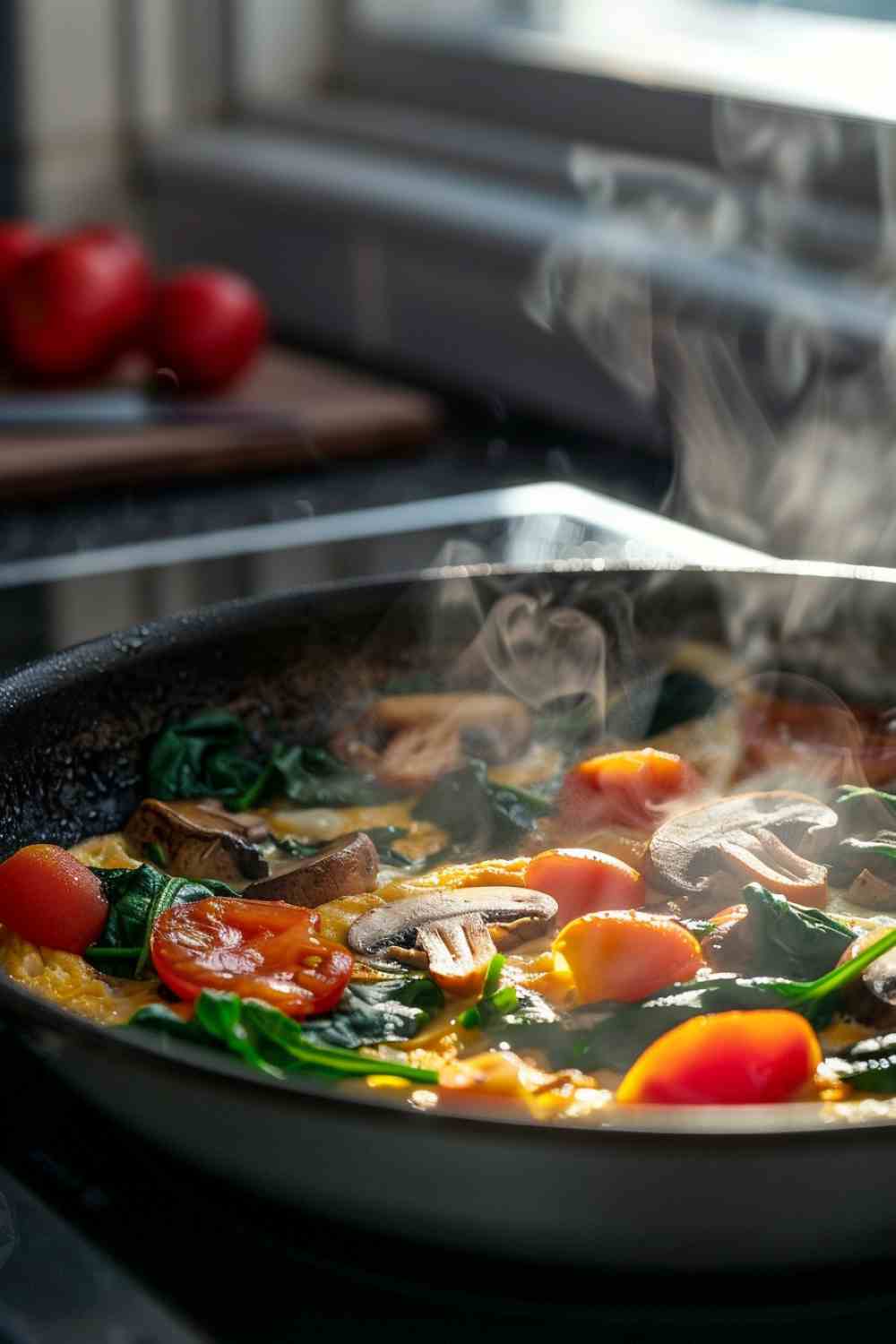 Mushroom and Spinach Omelette