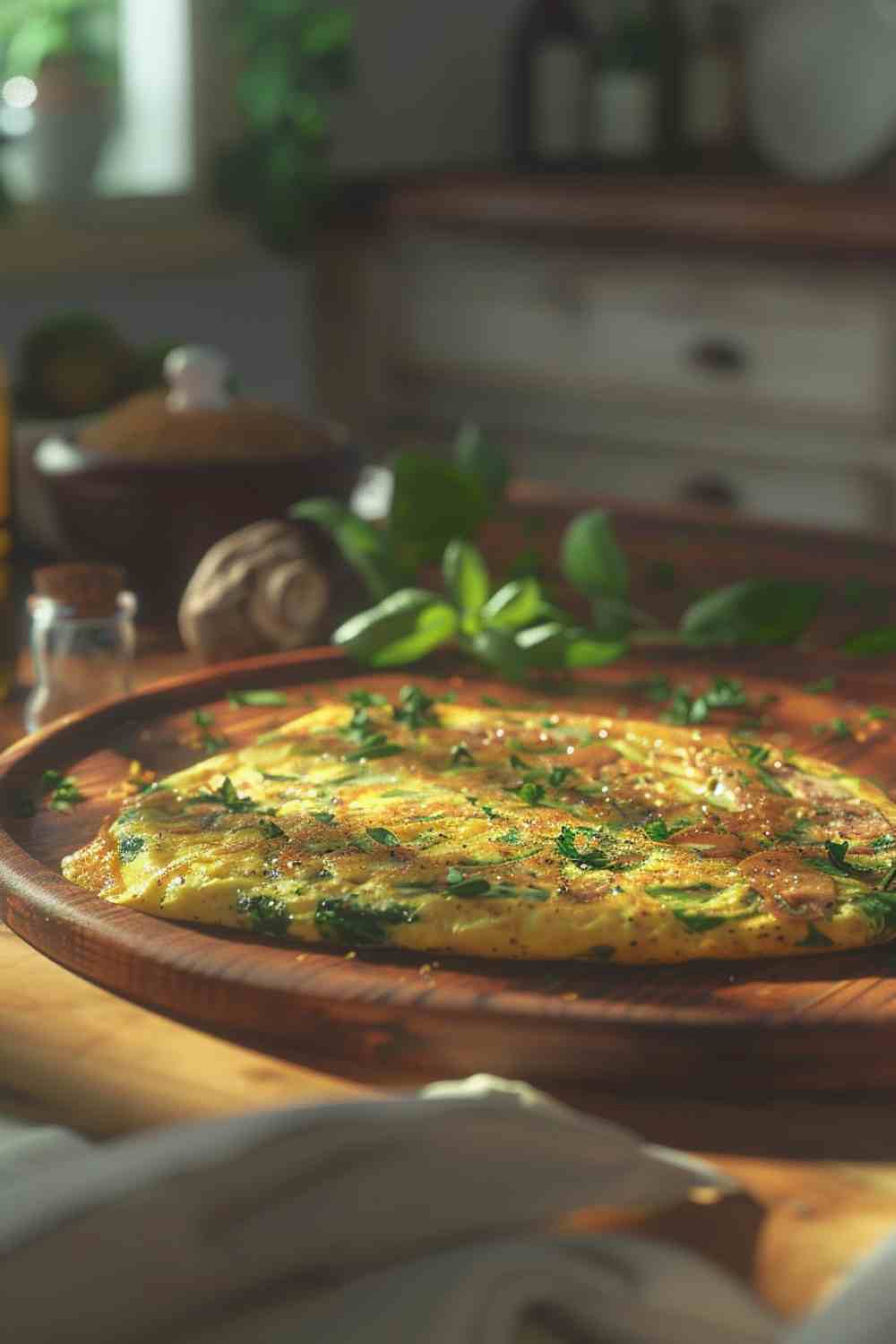 Mushroom and Spinach Omelette