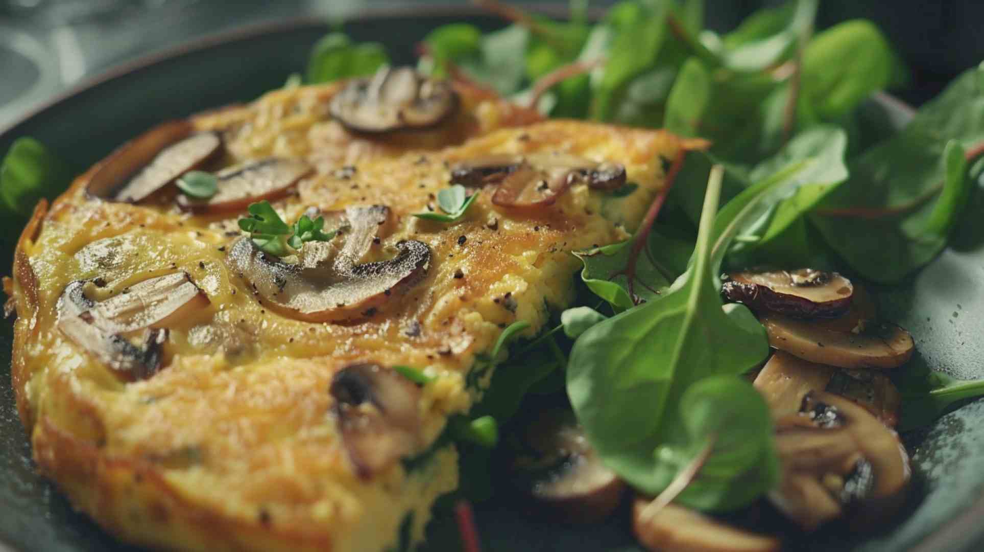 Mushroom and Spinach Omelette