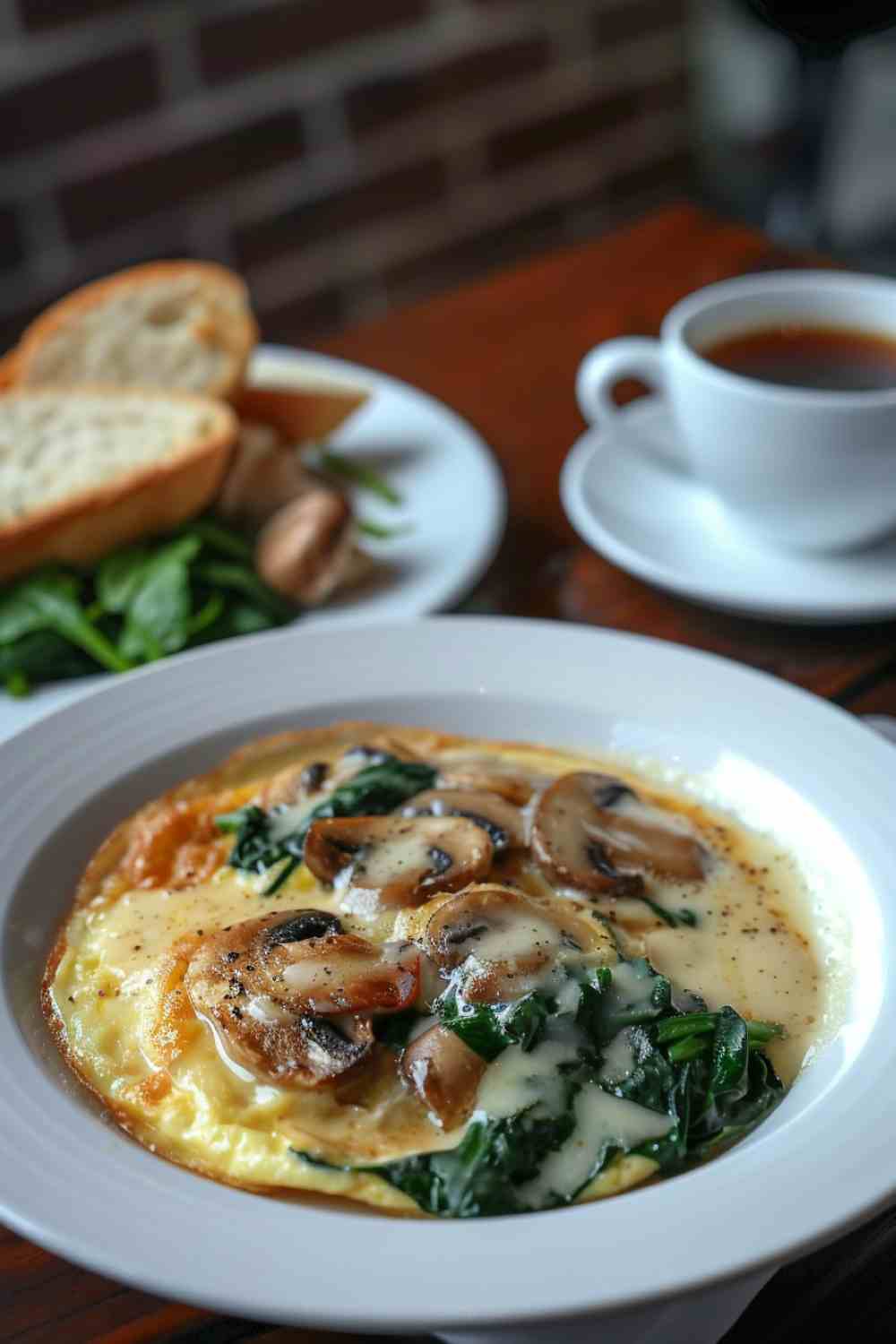 Mushroom and Spinach Omelette