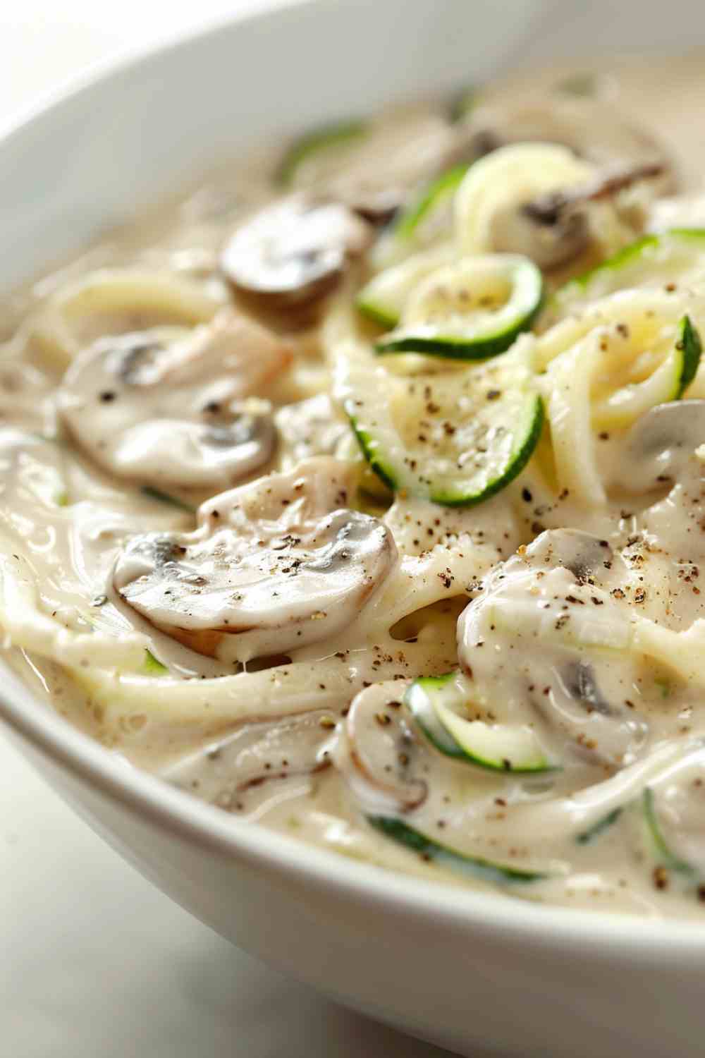 Mushroom and Zucchini Noodles