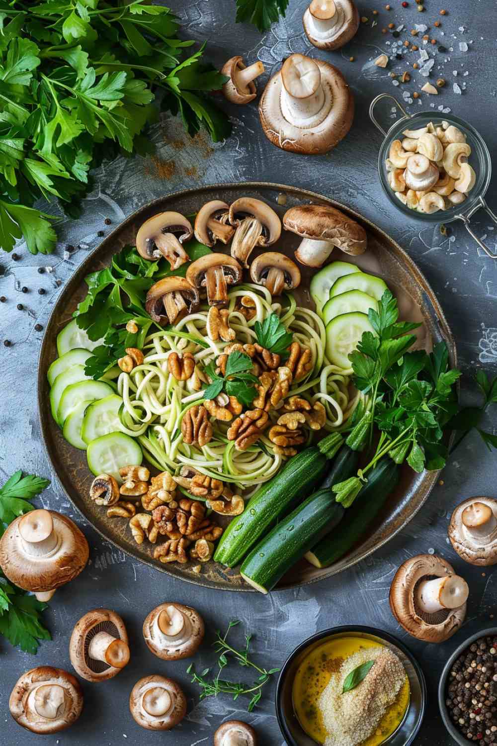 Mushroom and Zucchini Noodles