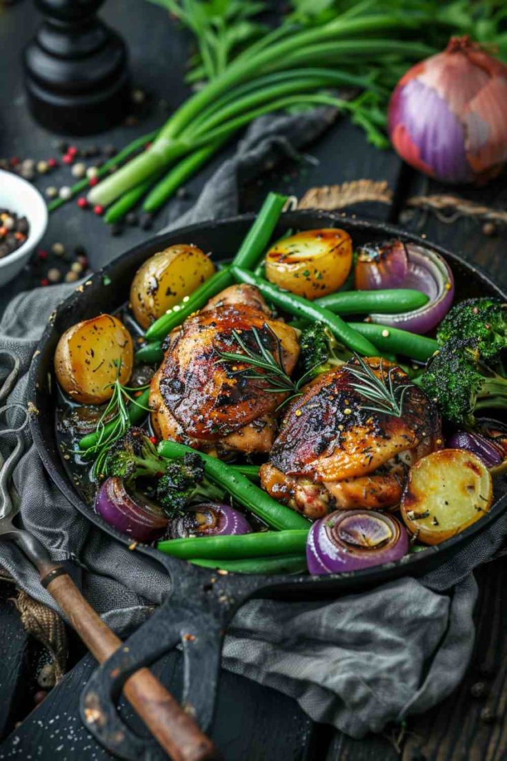 One-Pan Balsamic Chicken with Veggies