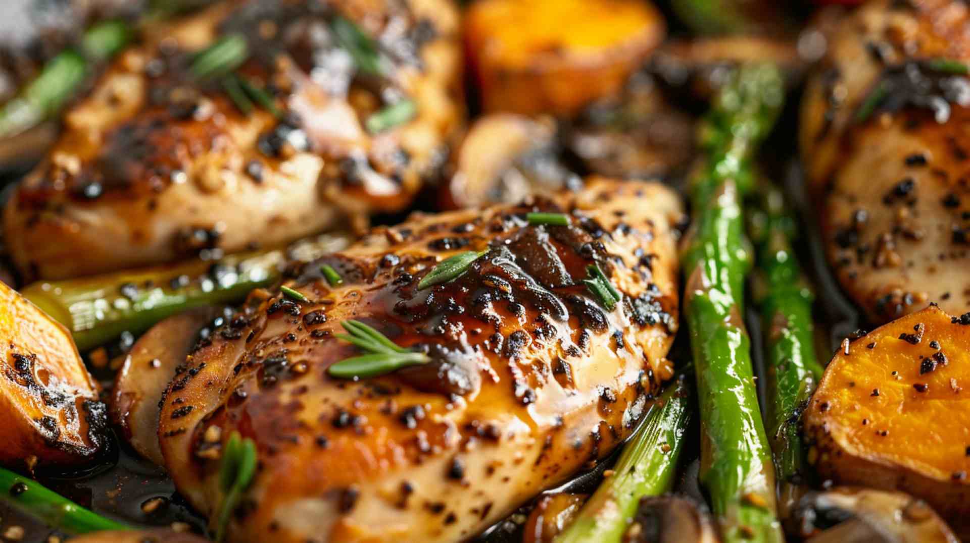 One-Pan Balsamic Chicken with Veggies