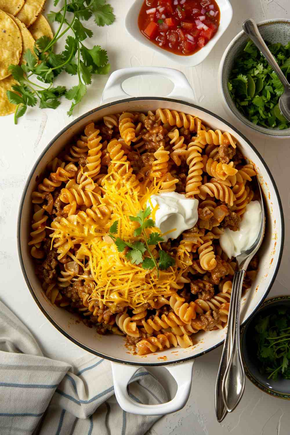 One-Pot Cheesy Taco Pasta One-Pot Cheesy Taco Pasta