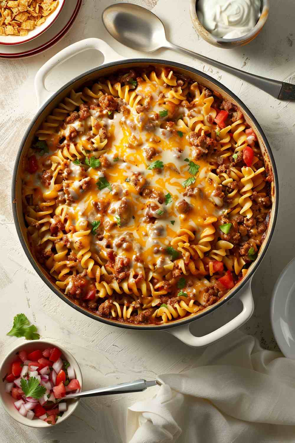 One-Pot Cheesy Taco Pasta One-Pot Cheesy Taco Pasta