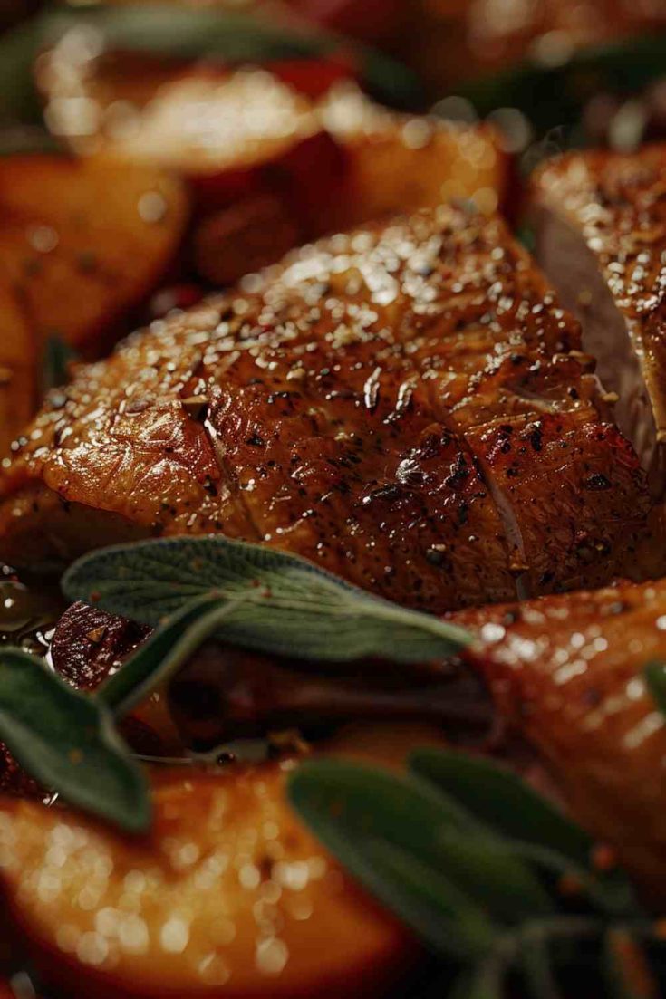 Roast Goose with Apple and Sage