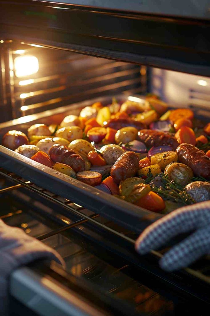 Roasted Veggie and Sausage Tray Bake