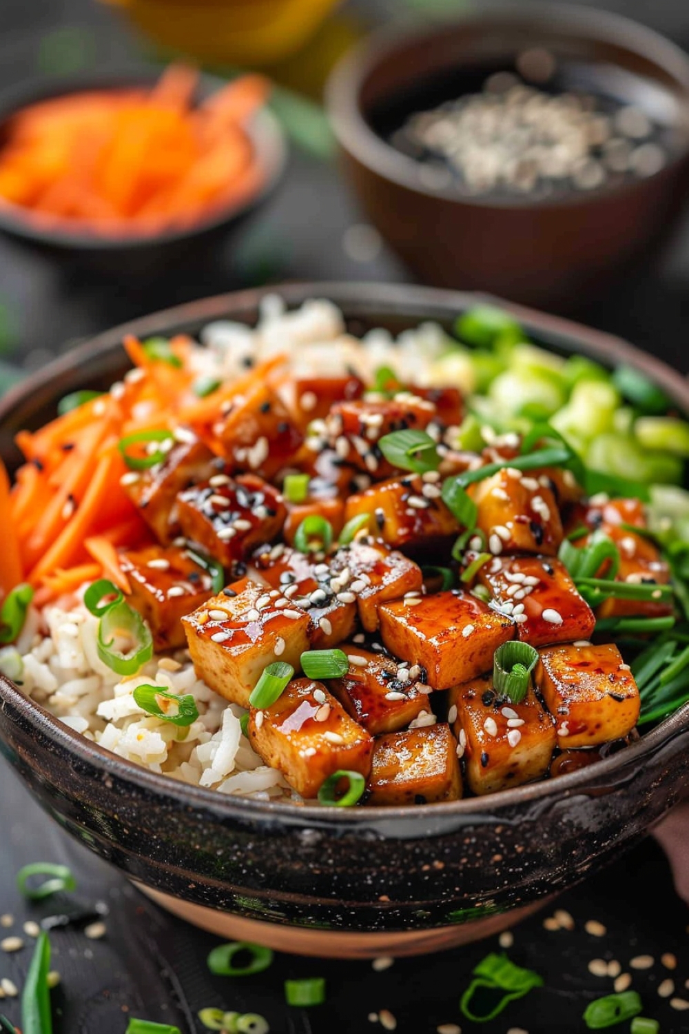 Sesame Ginger Tofu Bowls