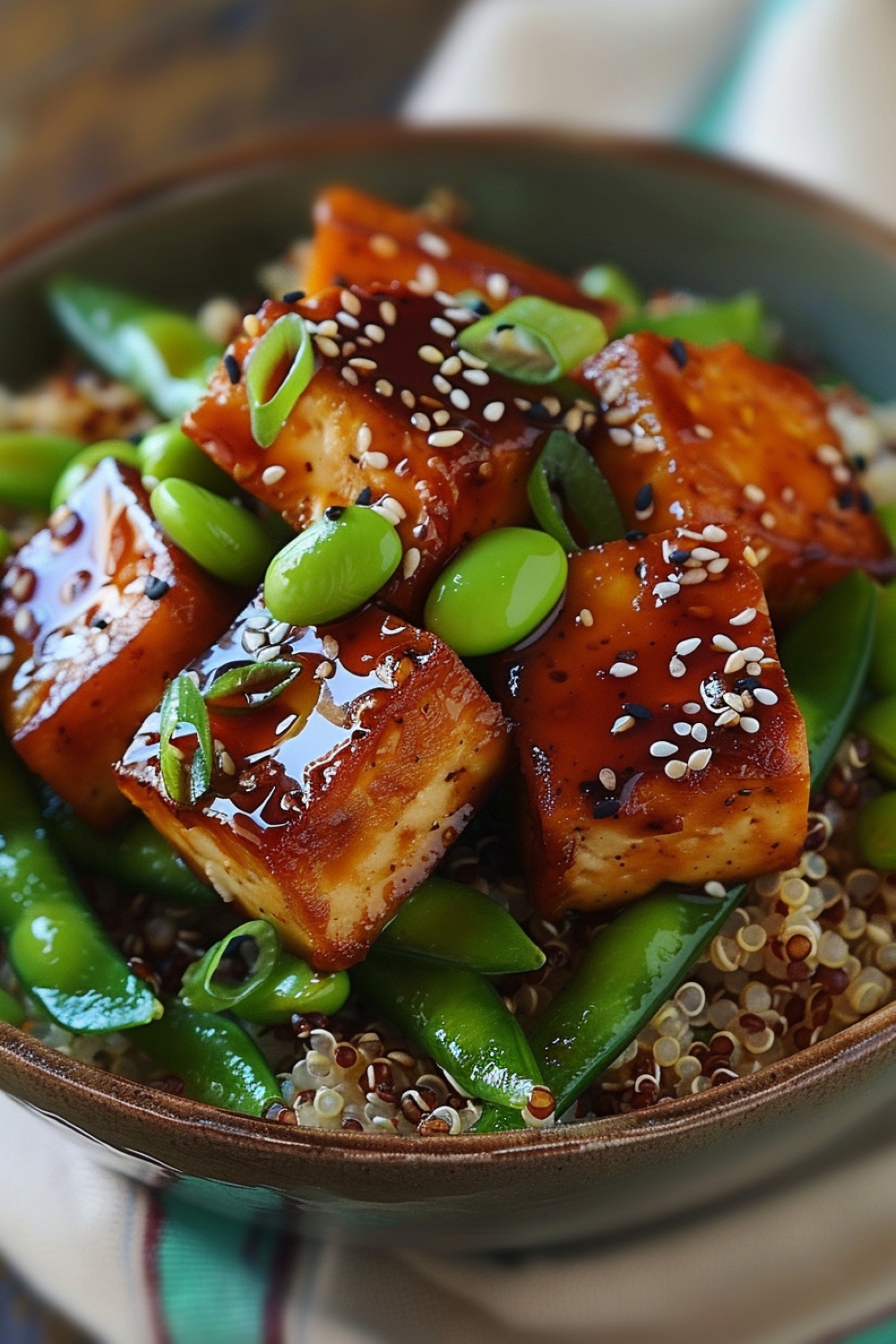 Sesame Ginger Tofu Bowls