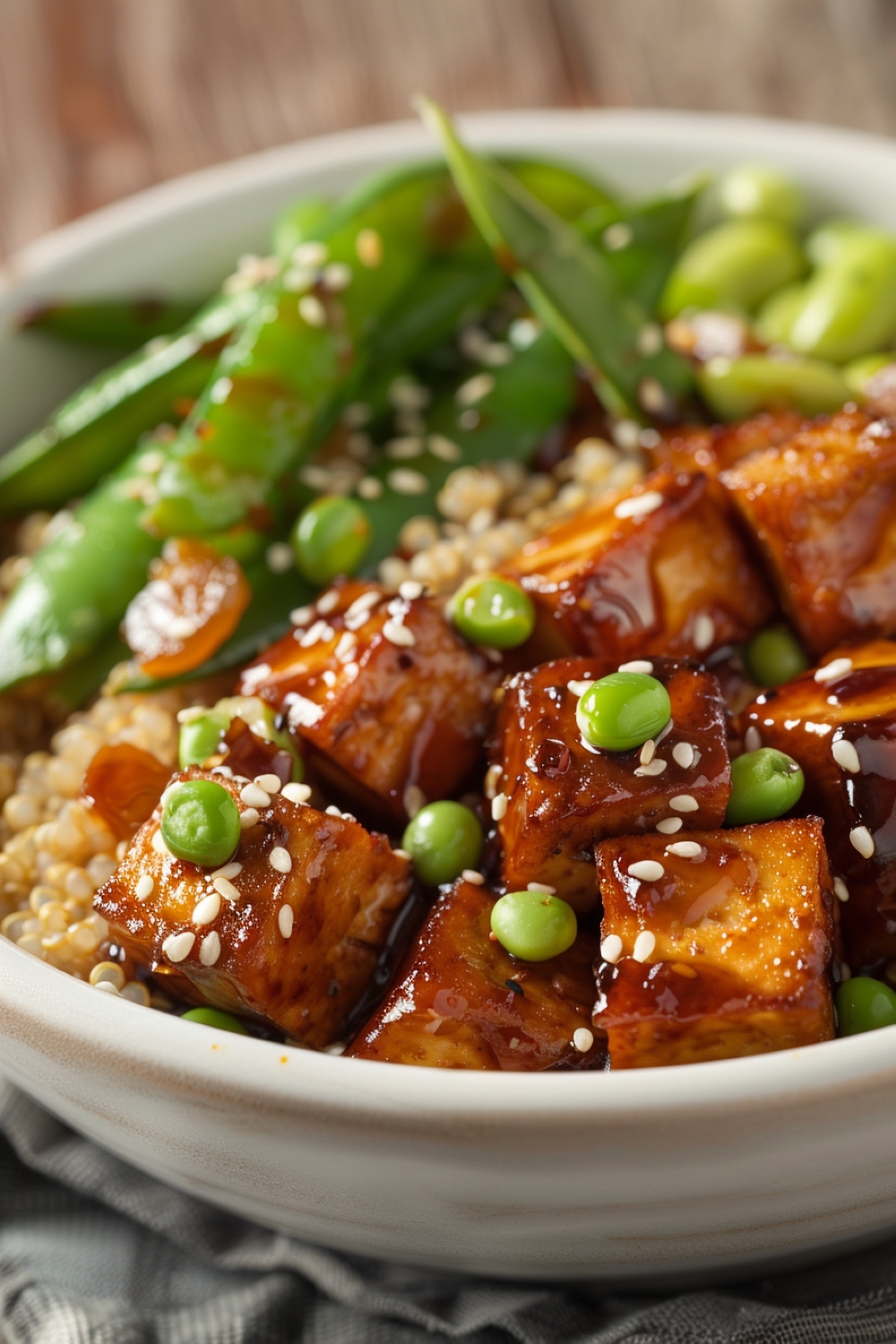 Sesame Ginger Tofu Bowls