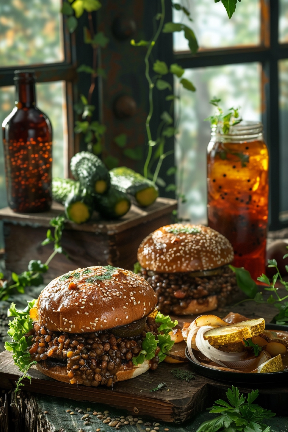 Smoky Lentil Sloppy Joes