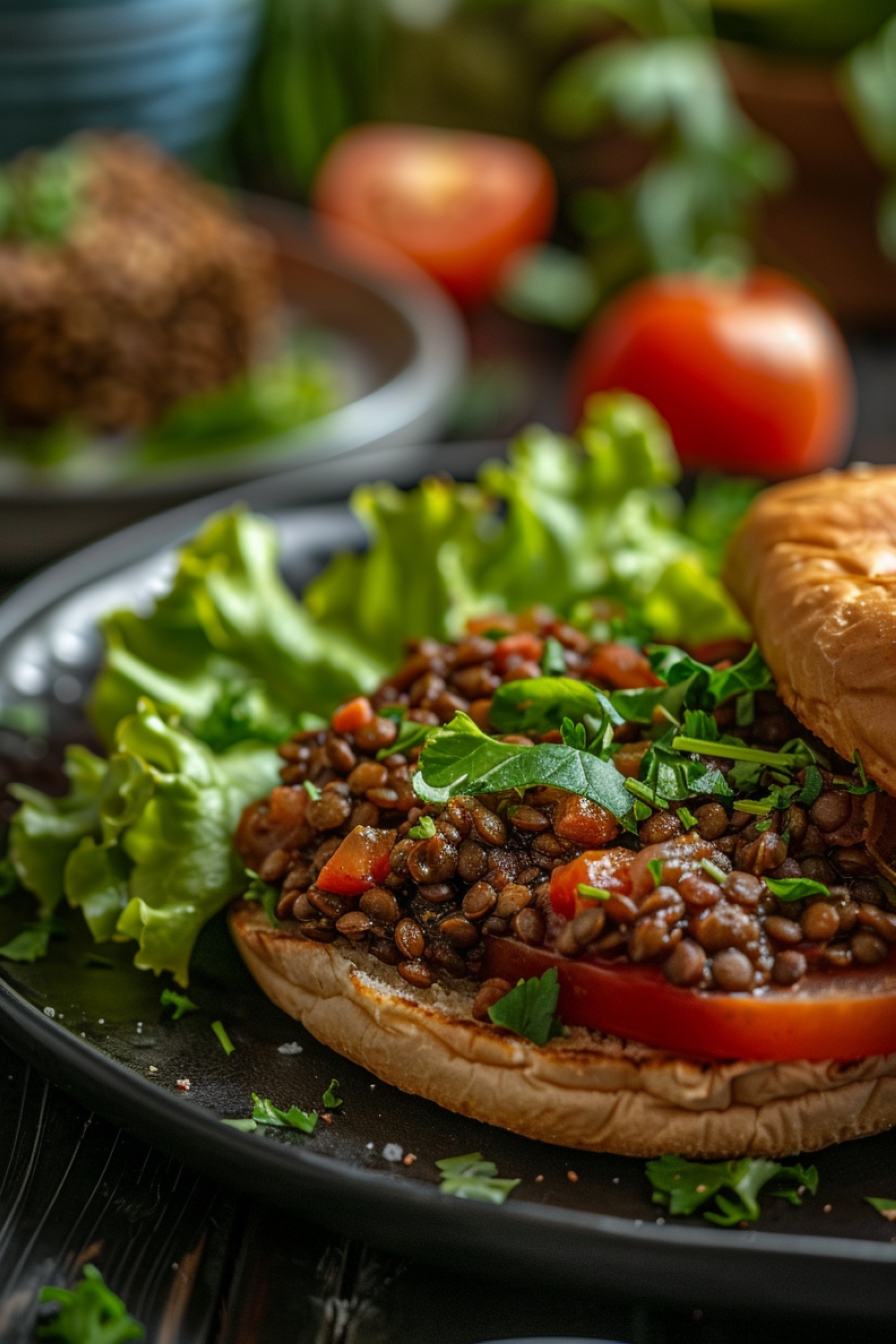 Smoky Lentil Sloppy Joes