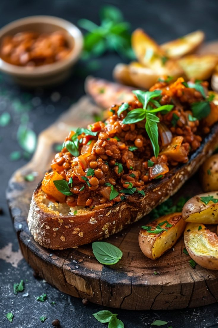 Smoky Lentil Sloppy Joes